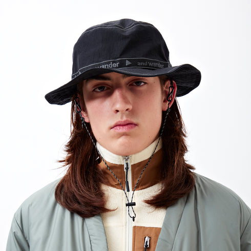And Wander JQ Tape Hat Black 5742286148 Degli Uberti